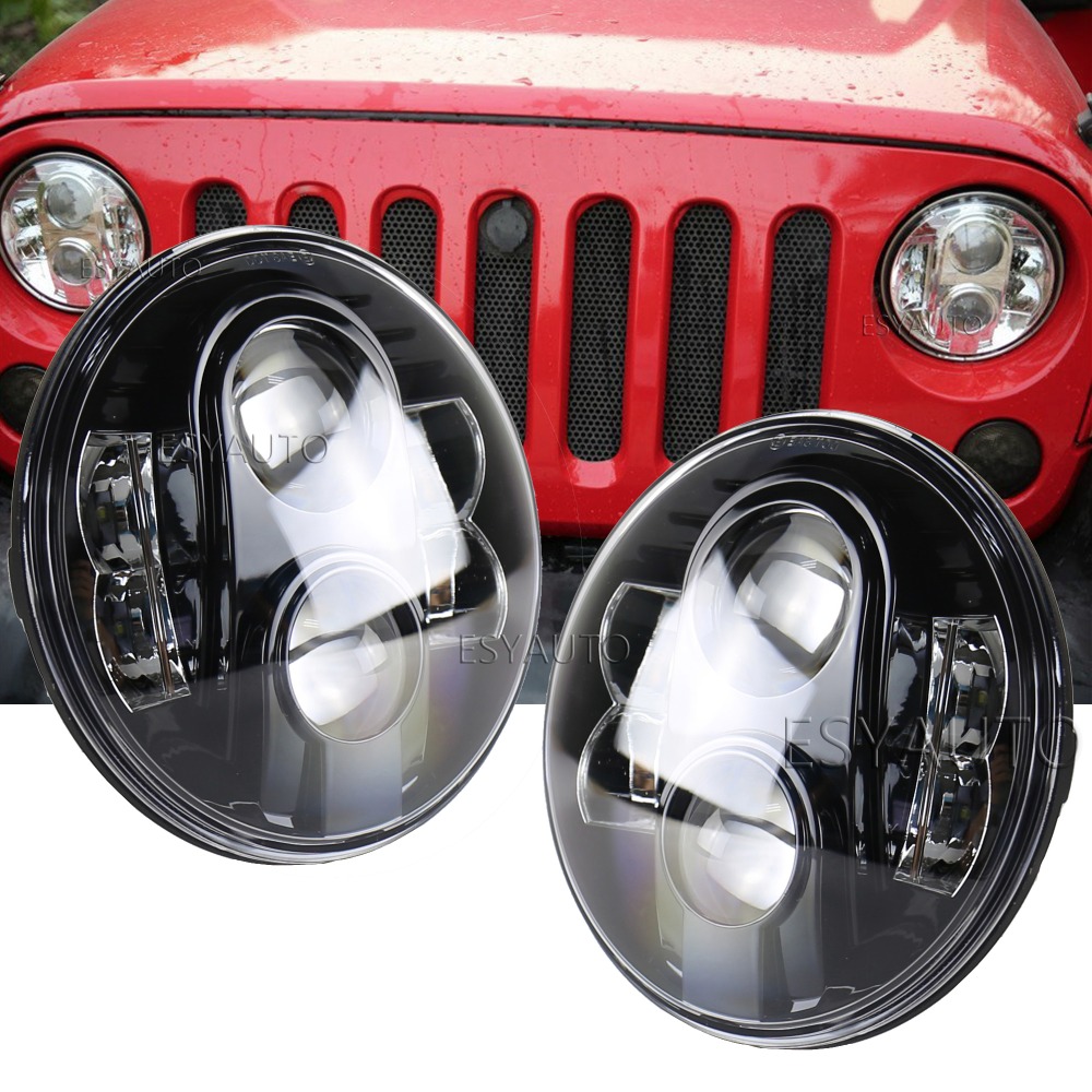 Светодиодная фара 1680R 7 дюймов с ДХО круглая LED Headlight для УАЗ, Нива,  Kamaz, JEEP, Hummer и др 12-24 Вольта | TopHid - Автосвет.